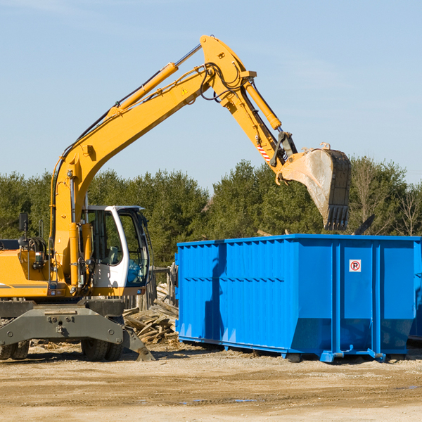 are there any restrictions on where a residential dumpster can be placed in Edelstein Illinois